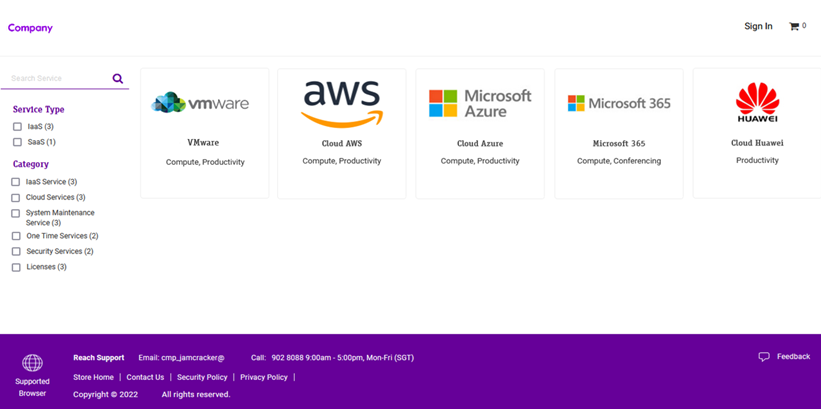 Subscription Management Platform for MSP